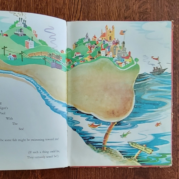McElligot's Pool 1947 1st Edition Dr Seuss Random House Board Book ex Library - Picture 9 of 10